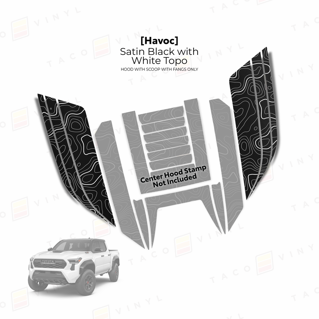 2024+ Tacoma Havoc Hood Scoop Stamp (W/ Fangs only)