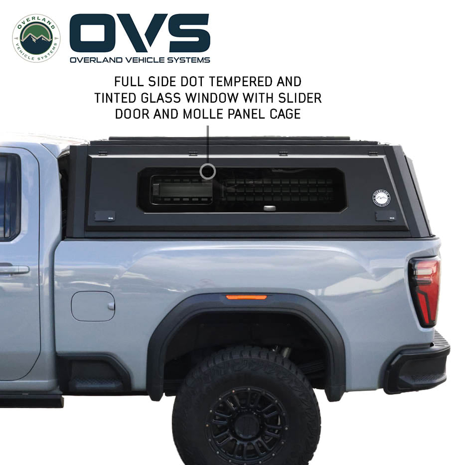OVS Expedition PRO+ full-window truck cap on a 2020-2027 Chevy Silverado / GMC Sierra 2500/3500 HD - view 7