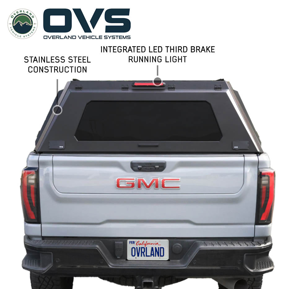 OVS Expedition PRO+ full-window truck cap on a 2020-2027 Chevy Silverado / GMC Sierra 2500/3500 HD - view 9