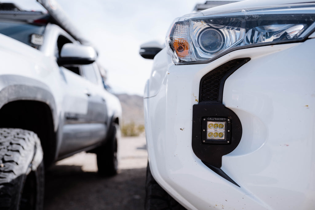 LED Fog Light Pod Replacement Mounting Brackets Fits 2014-2023 Toyota 4Runner