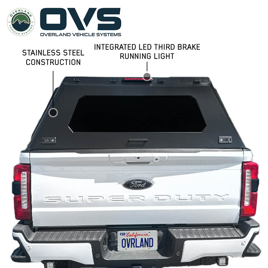 OVS Expedition PRO+ full-window truck cap on a 2023-2027 Ford F-250/F-350 Super Duty - view 9