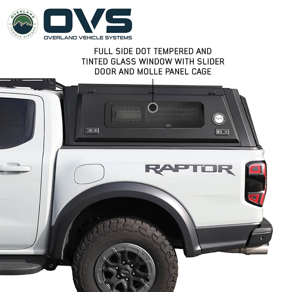 OVS Expedition PRO+ full-window truck cap on a 2024-2025 Ford Ranger - view 8