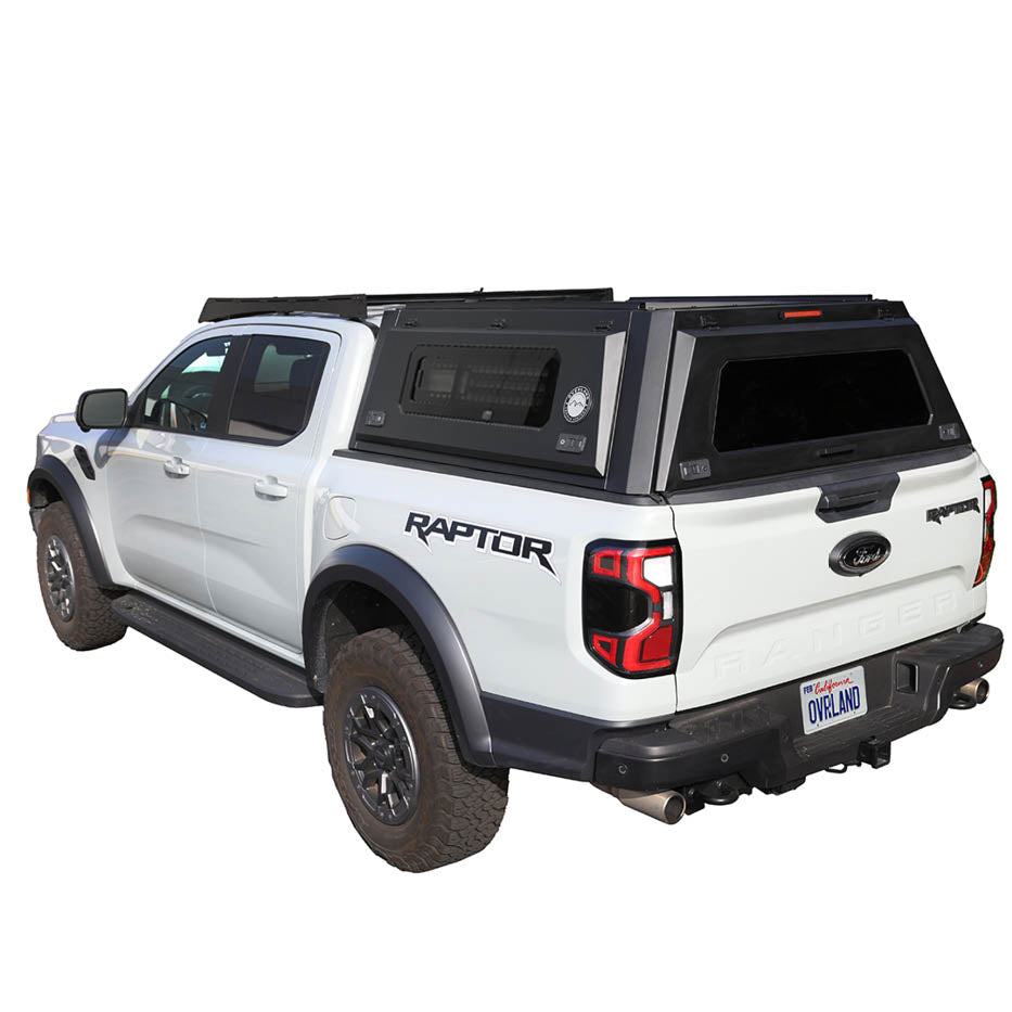 OVS Expedition PRO+ full-window truck cap on a 2024-2025 Ford Ranger
