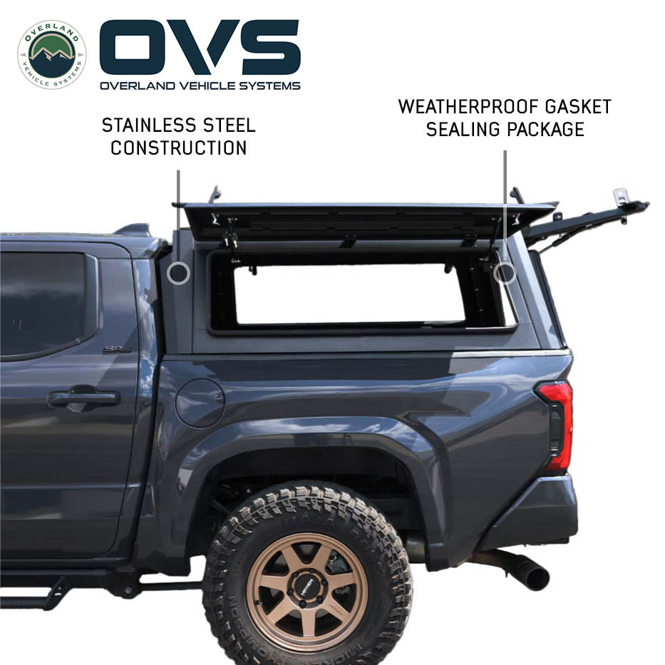 OVS Expedition PRO+ full-window truck cap on a 2024-2027 Toyota Tacoma - view 5