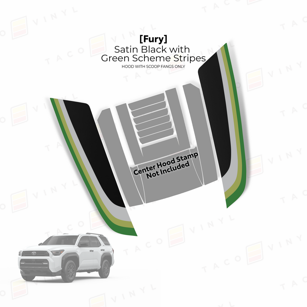 2025+ 4Runner Fury Hood Stamp (Fangs Only)