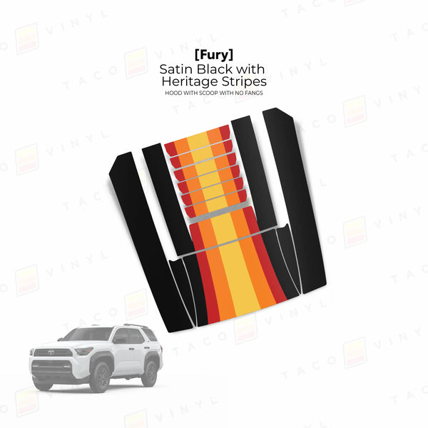 2025+ 4Runner Fury Hood Scoop Stamp (W/ No Fangs) | Taco Vinyl