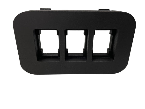 Modular Insert for 3 Short Switches - Cali Raised LED