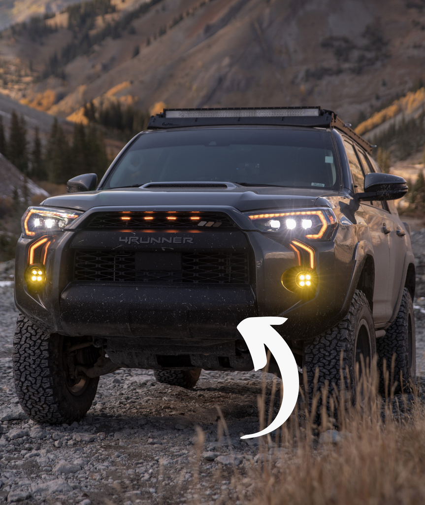 Black Lower Valance Front/Rear Replacement For 4Runner (2014-2024)