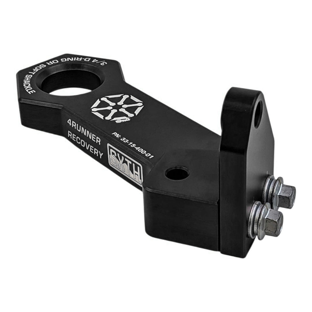 Black SXTH Element rear recovery point for 2025+ Toyota 4Runner with mounting bolts
