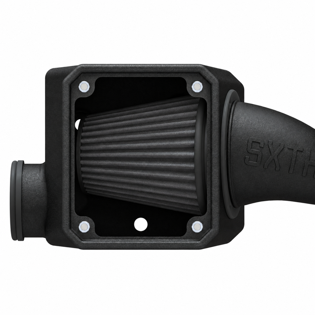 Dry-flow filter inside the 4Runner CPLT airbox with lid removed