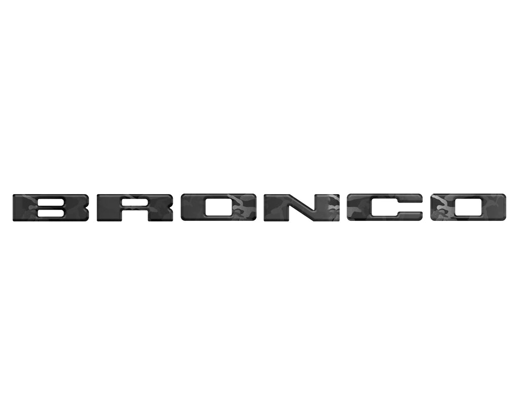 Front Grille Letters Overlays Fits 2021-2024 Ford Bronco Sport