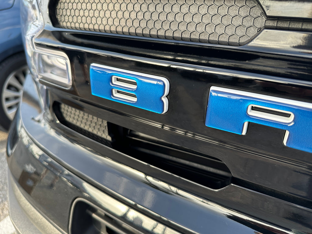 Front Grille Letters Overlays Fits 2021-2026 Ford Bronco Sport