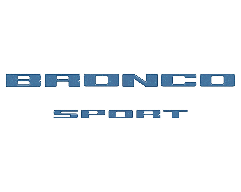 Rear Liftgate Letter Overlays Fits 2021-2024 Ford Bronco Sport
