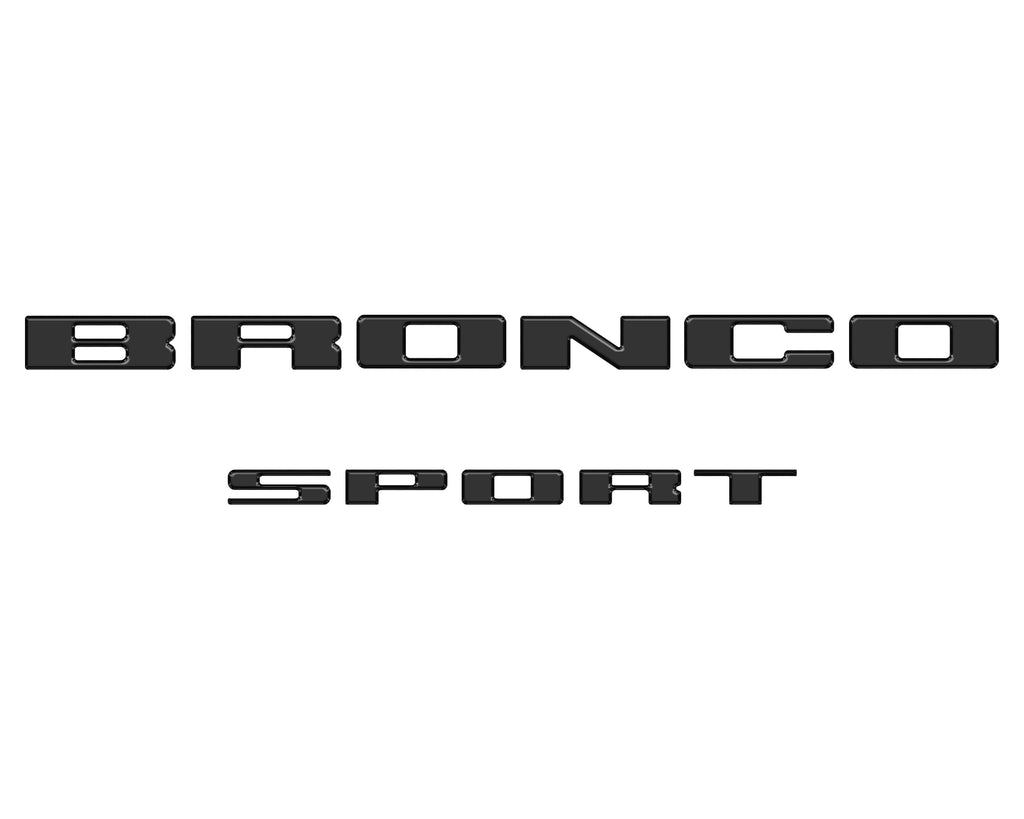 Rear Liftgate Letter Overlays Fits 2021-2024 Ford Bronco Sport