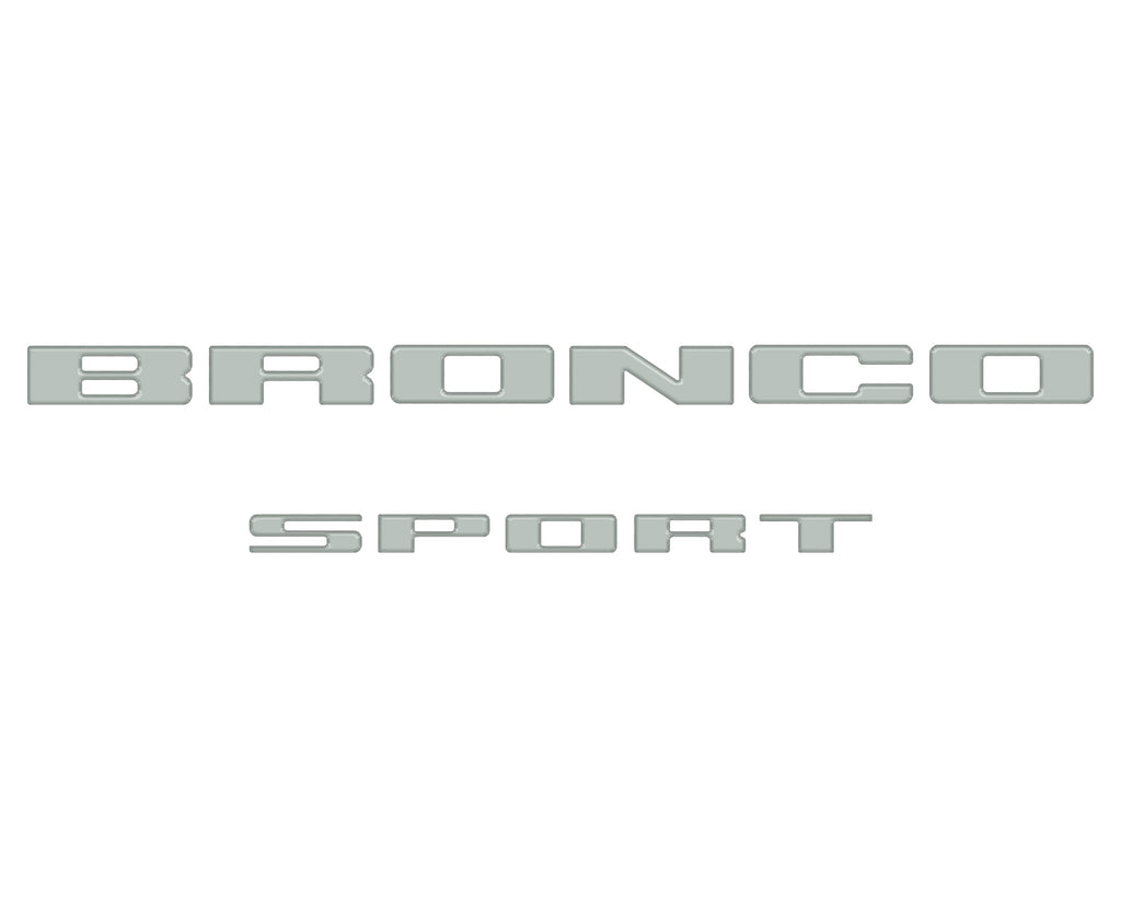 Rear Liftgate Letter Overlays Fits 2021-2024 Ford Bronco Sport