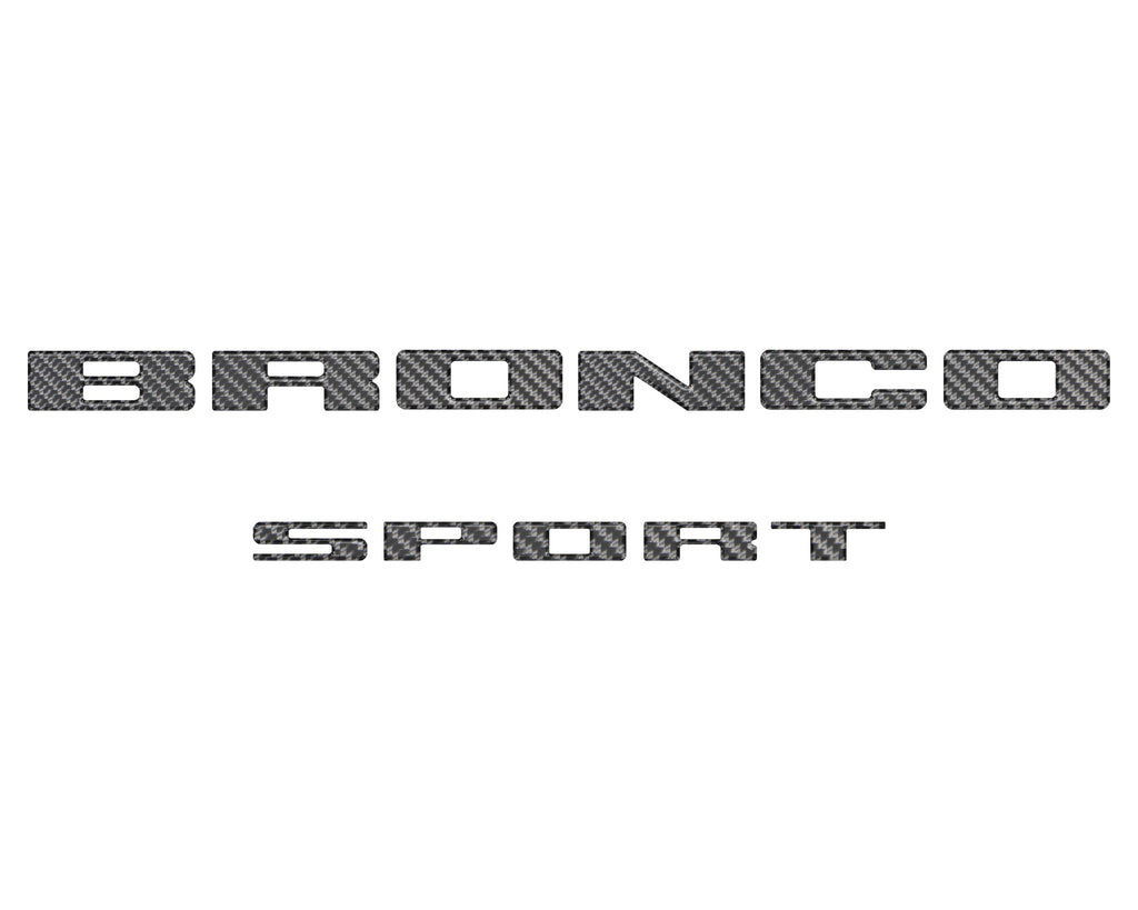 Rear Liftgate Letter Overlays Fits 2021-2024 Ford Bronco Sport