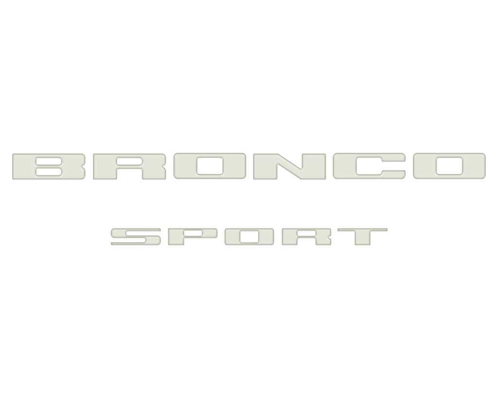 Rear Liftgate Letter Overlays Fits 2021-2026 Ford Bronco Sport