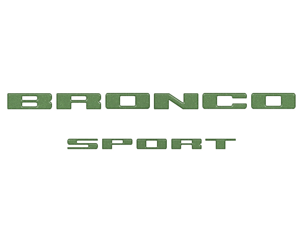 Rear Liftgate Letter Overlays Fits 2021-2024 Ford Bronco Sport