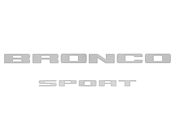 Rear Liftgate Letter Overlays Fits 2021-2024 Ford Bronco Sport