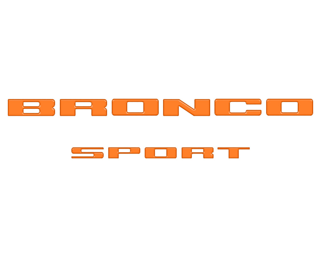 Rear Liftgate Letter Overlays Fits 2021-2026 Ford Bronco Sport