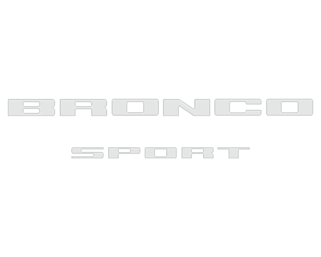 Rear Liftgate Letter Overlays Fits 2021-2026 Ford Bronco Sport