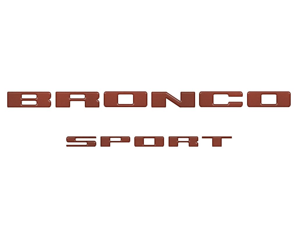 Rear Liftgate Letter Overlays Fits 2021-2024 Ford Bronco Sport