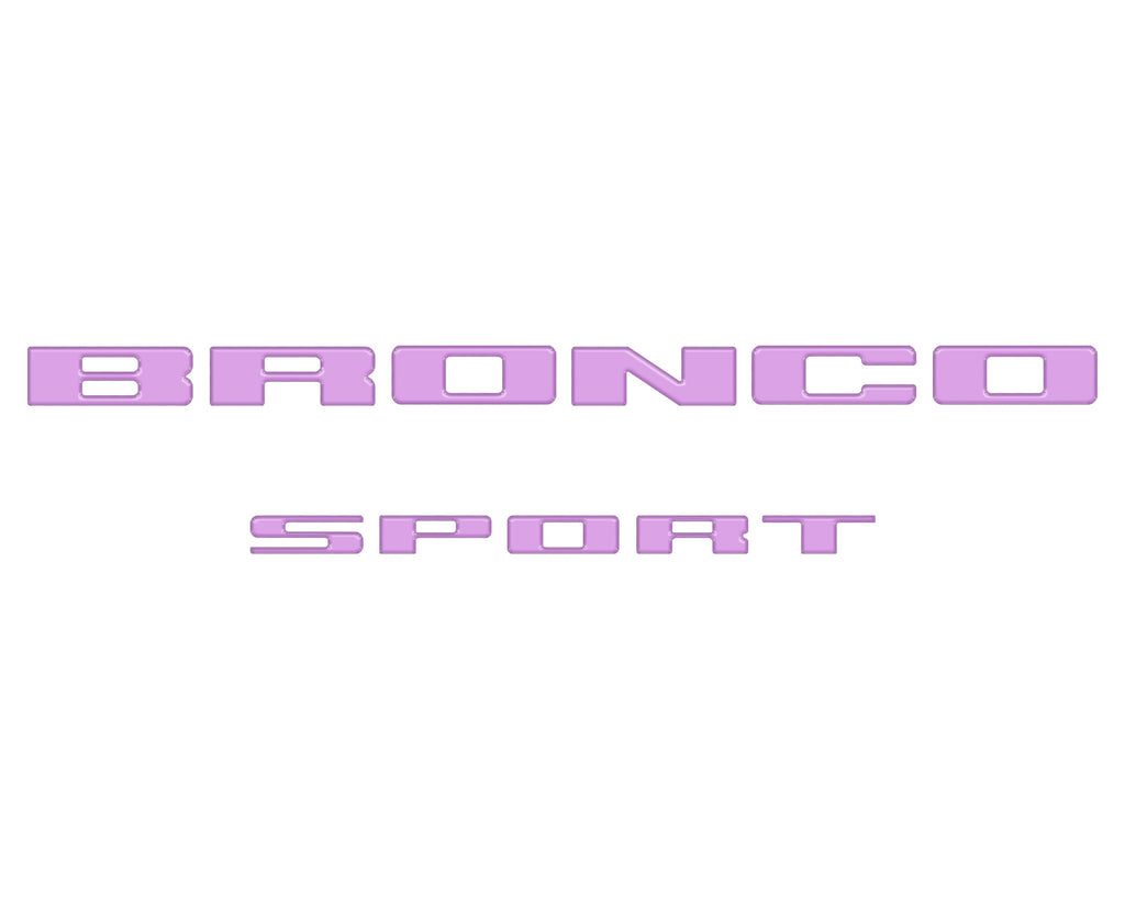 Rear Liftgate Letter Overlays Fits 2021-2024 Ford Bronco Sport