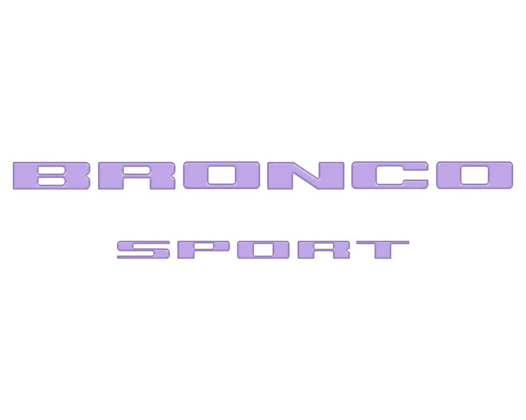 Ford Bronco Sport rear liftgate overlay kit finish detail