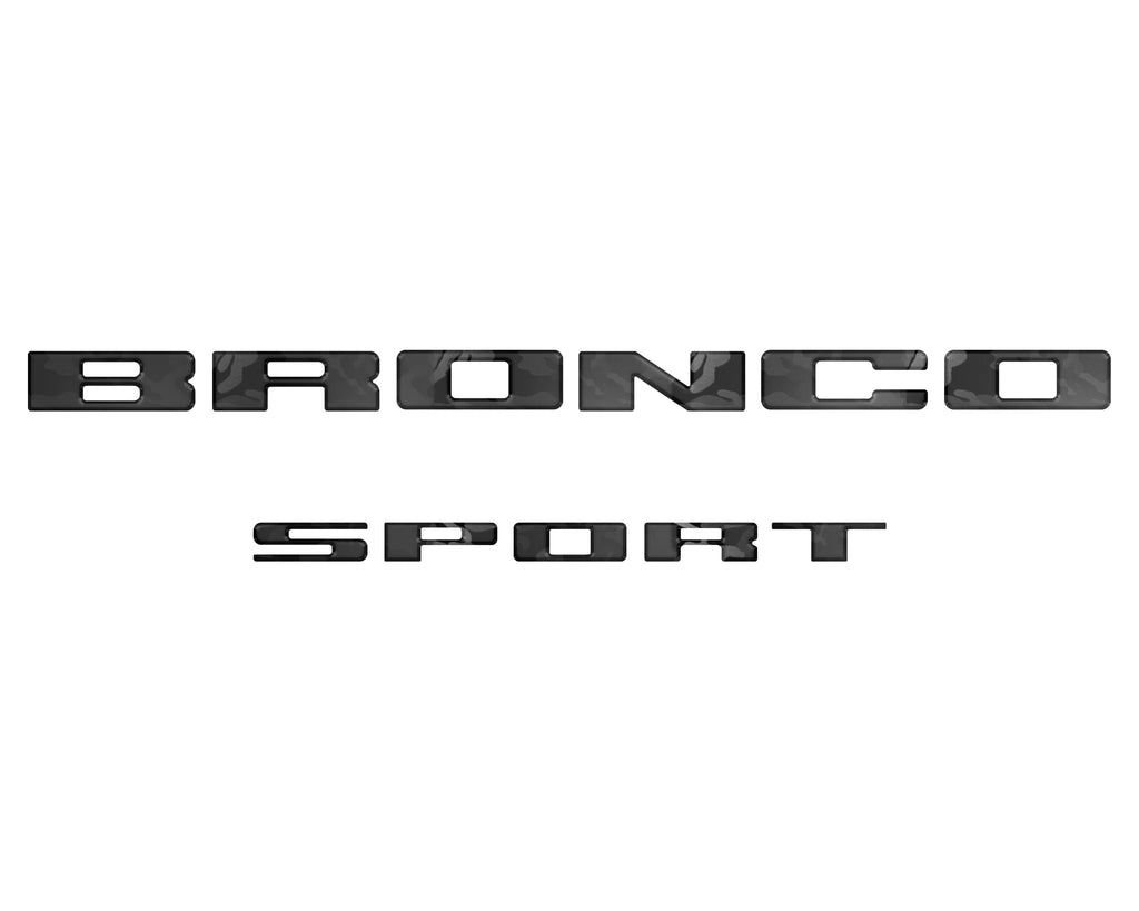 Rear Liftgate Letter Overlays Fits 2021-2024 Ford Bronco Sport