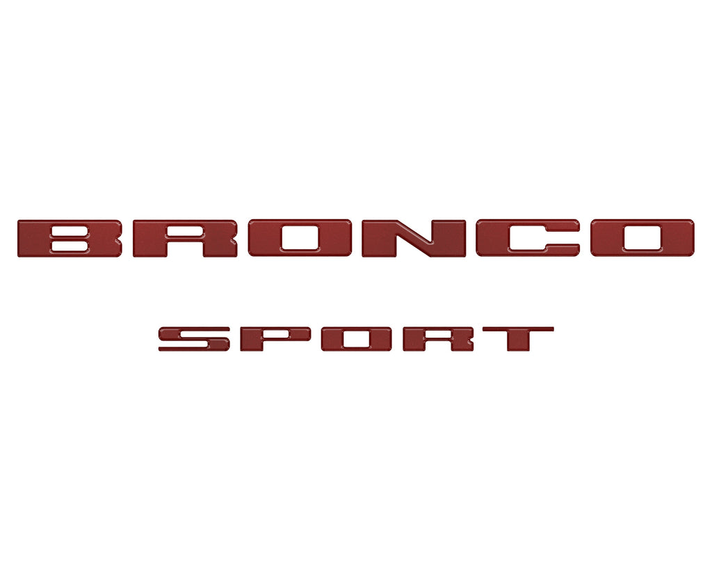 Rear Liftgate Letter Overlays Fits 2021-2026 Ford Bronco Sport