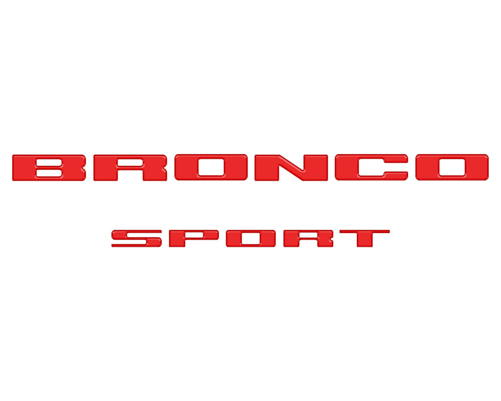 Rear Liftgate Letter Overlays Fits 2021-2024 Ford Bronco Sport