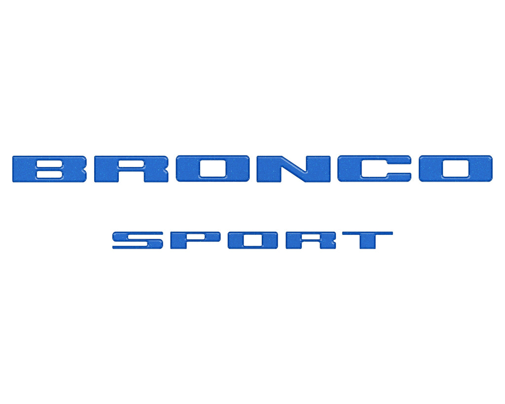 Rear Liftgate Letter Overlays Fits 2021-2024 Ford Bronco Sport
