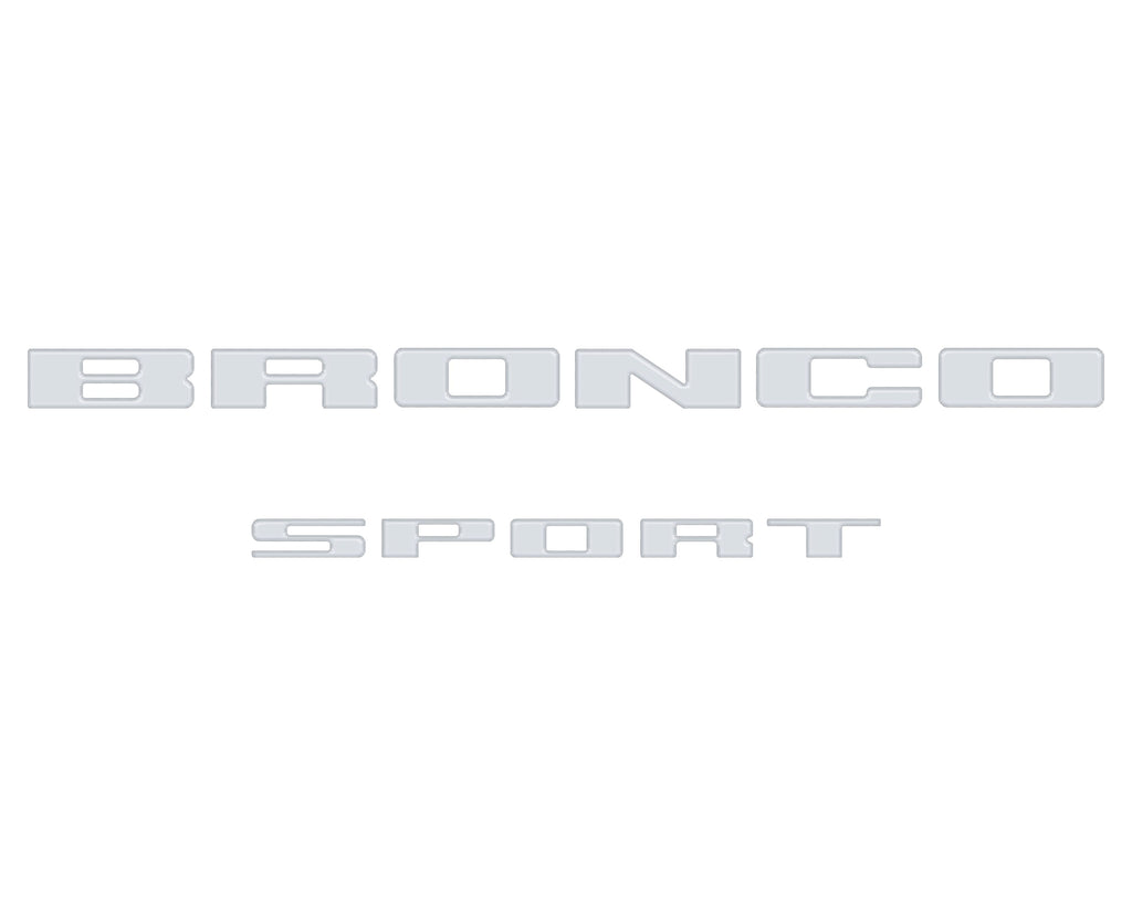 Rear Liftgate Letter Overlays Fits 2021-2024 Ford Bronco Sport