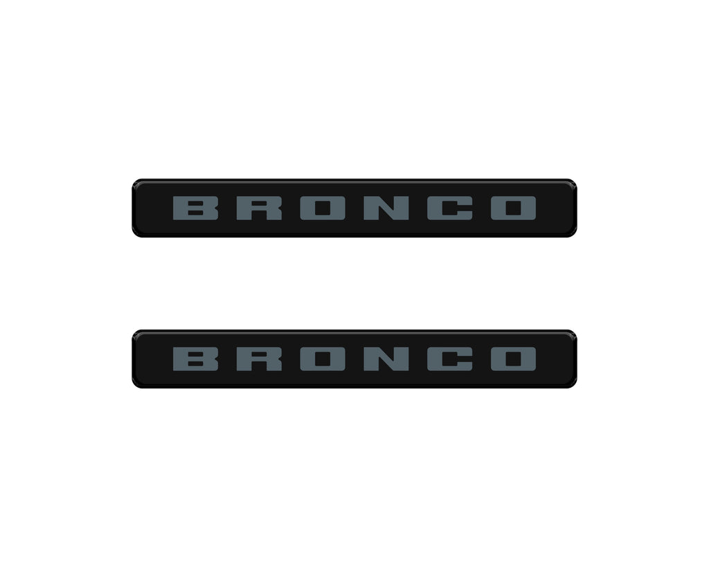 Bronco Logoed Door Sill Overlay Fits 2021-2026 Ford Bronco Sport