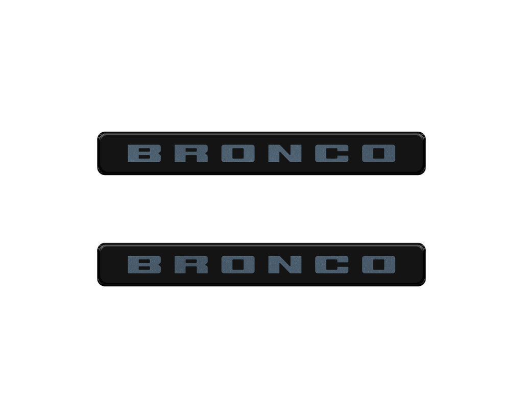 Bronco Logoed Door Sill Overlay Fits 2021-2026 Ford Bronco Sport