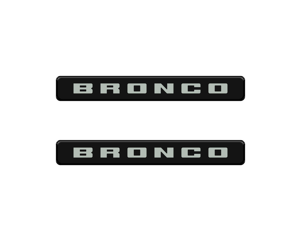 Bronco Logoed Door Sill Overlay Fits 2021-2026 Ford Bronco Sport