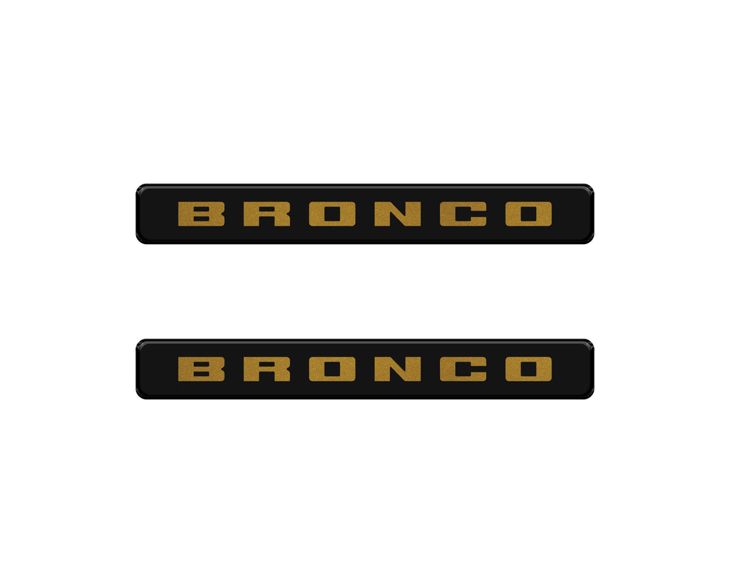 Bronco Logoed Door Sill Overlay Fits 2021-2026 Ford Bronco Sport