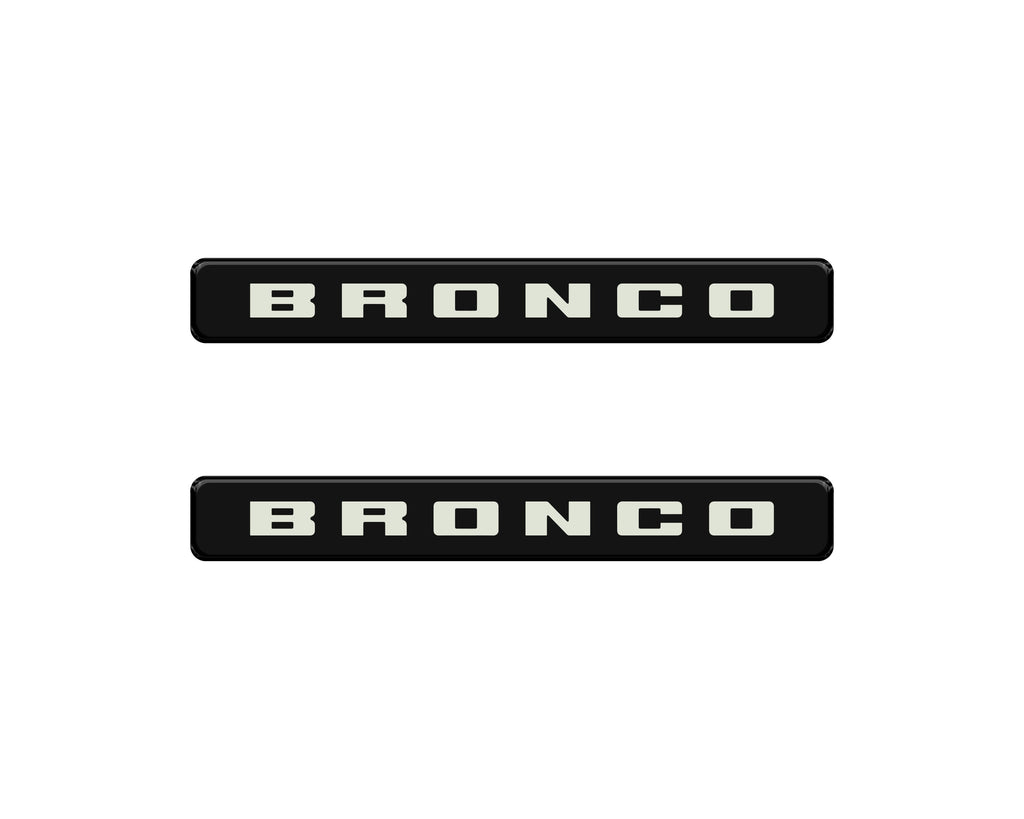 Bronco Logoed Door Sill Overlay Fits 2021-2026 Ford Bronco Sport