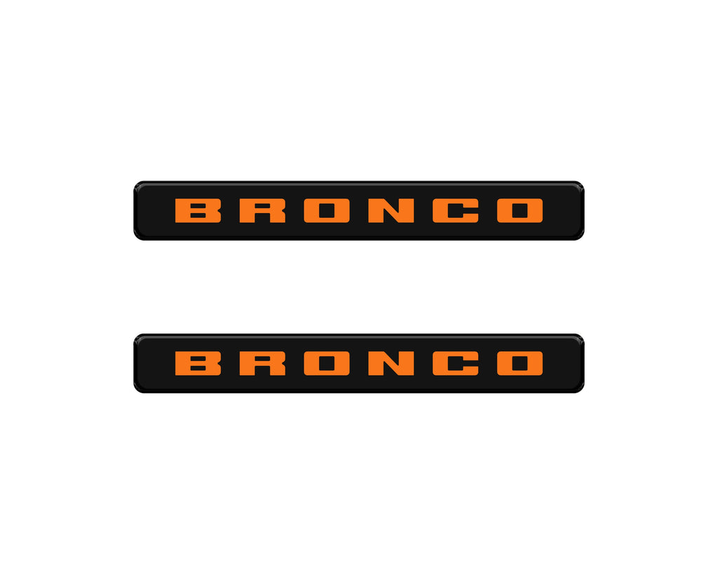 Bronco Logoed Door Sill Overlay Fits 2021-2026 Ford Bronco Sport