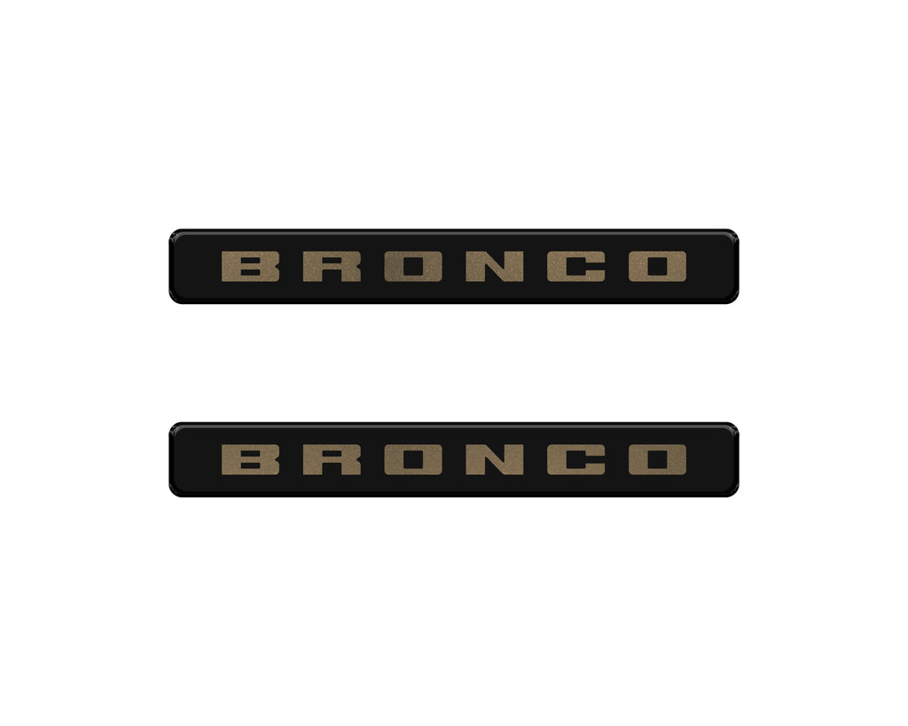 Bronco Logoed Door Sill Overlay Fits 2021-2026 Ford Bronco Sport