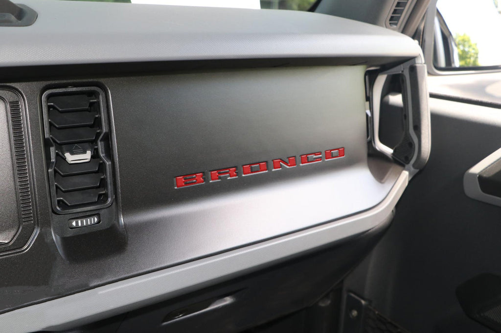 Glove Box Letters Inserts Fits 2021-2024 Ford Bronco