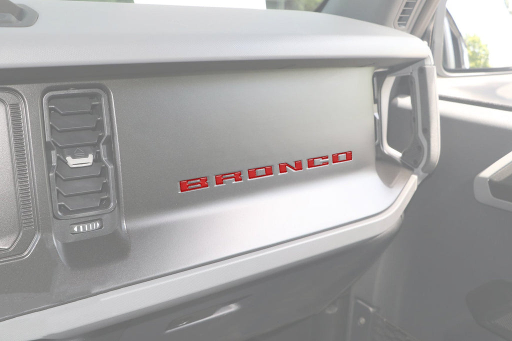 Glove Box Letters Inserts Fits 2021-2024 Ford Bronco