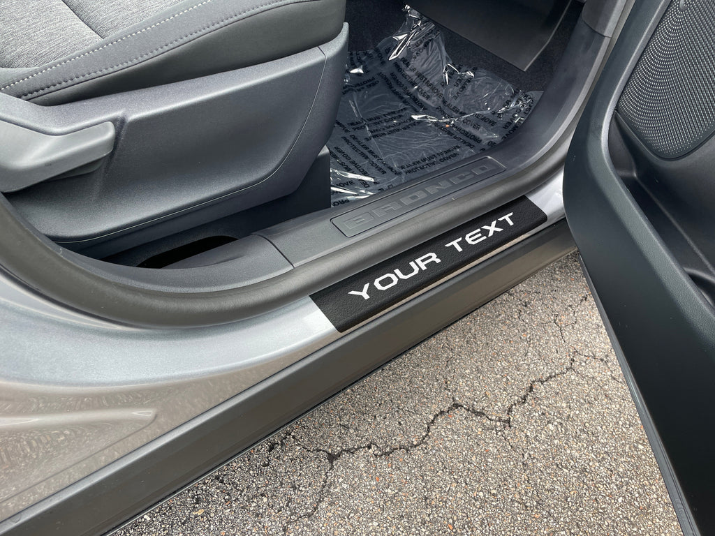 Door Sill Protection Overlays (4 Door) Fits 2021-2024 Ford Bronco Sport