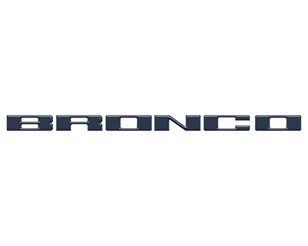 Front Grille Letter Overlays Fits 2021-2024 Ford Bronco