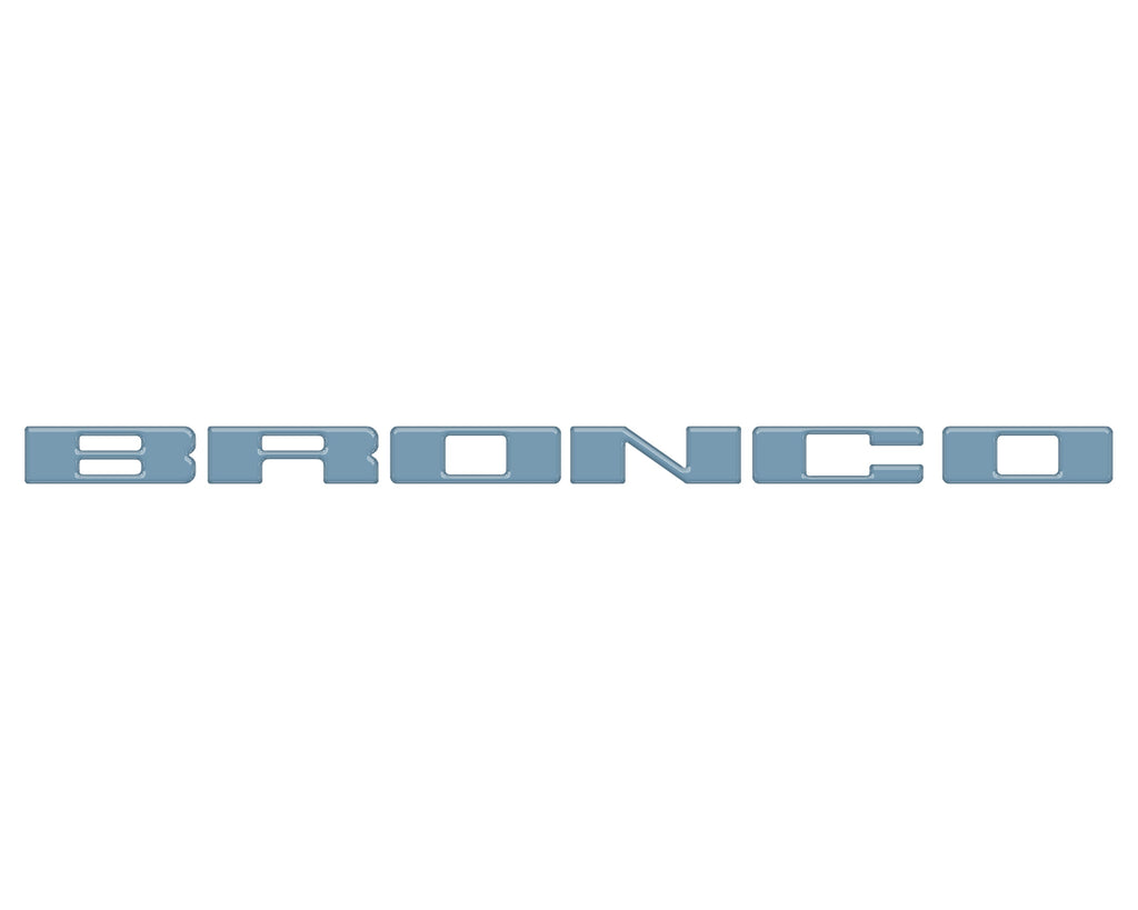 Front Grille Letter Overlays Fits 2021-2024 Ford Bronco