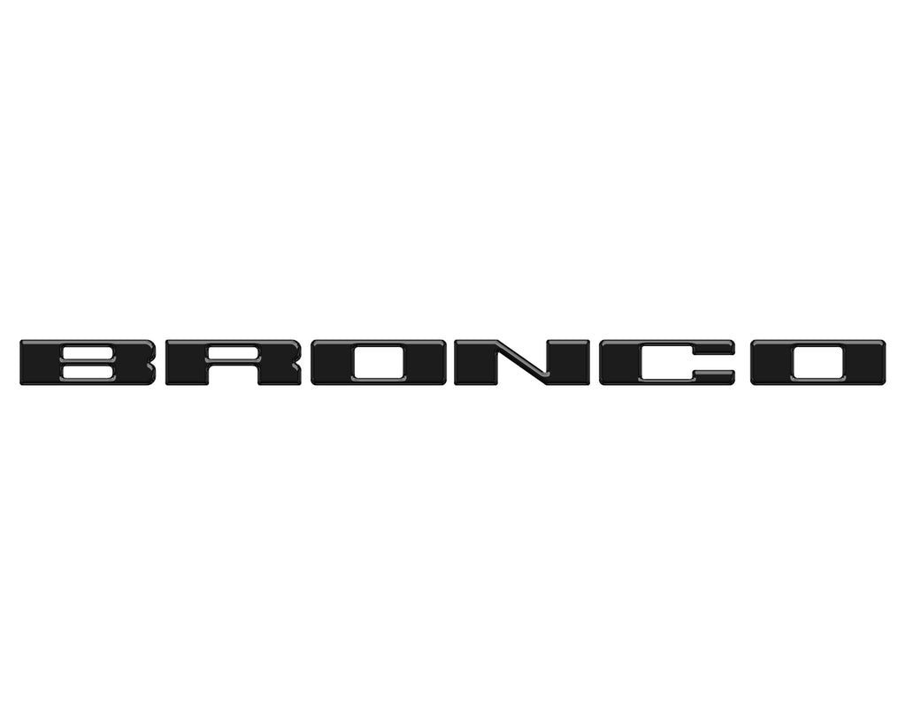 Front Grille Letter Overlays Fits 2021-2024 Ford Bronco