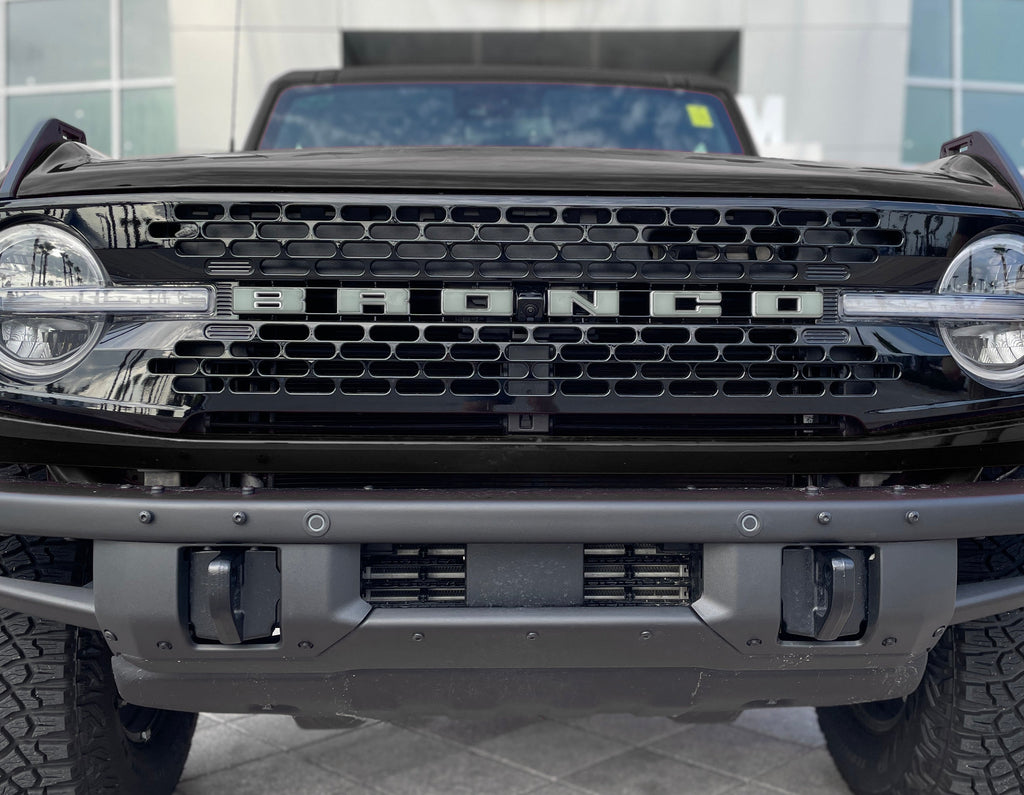 Front Grille Letter Overlays Fits 2021-2024 Ford Bronco