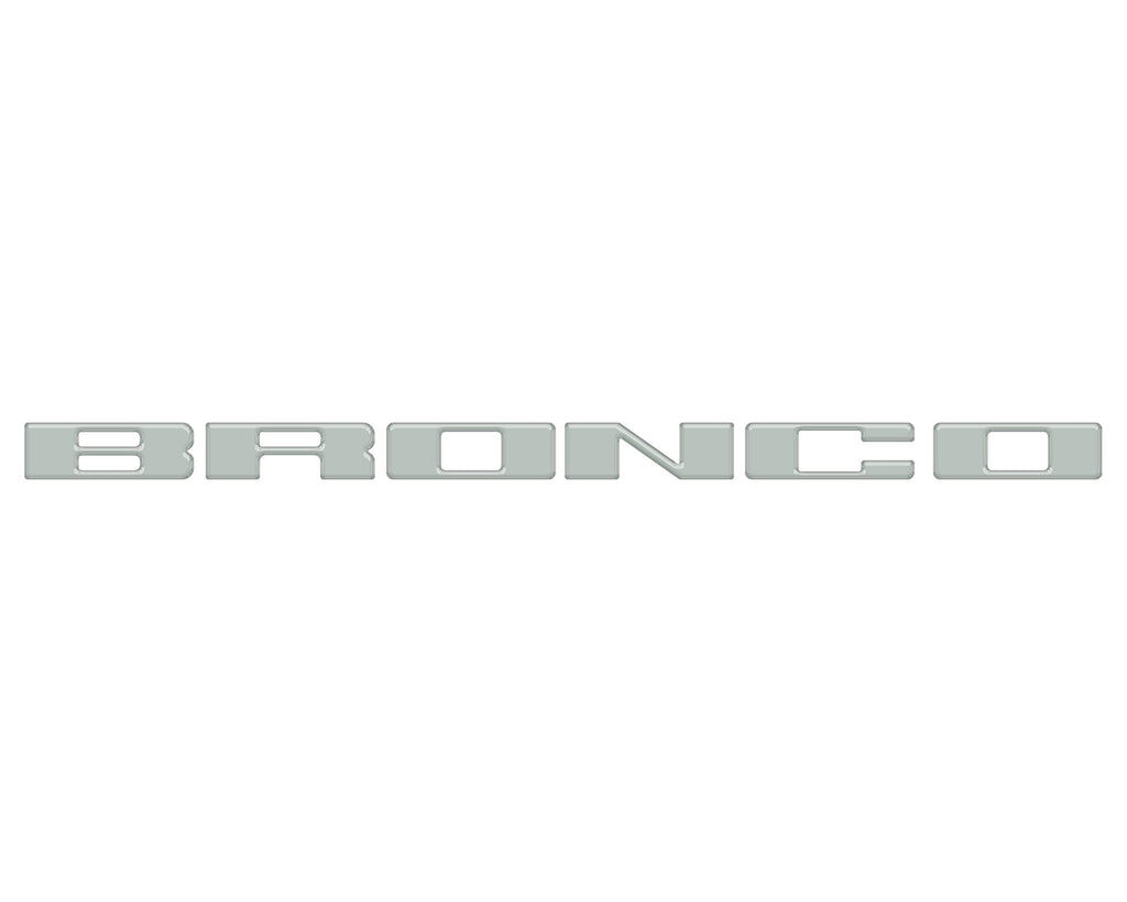 Front Grille Letter Overlays Fits 2021-2024 Ford Bronco