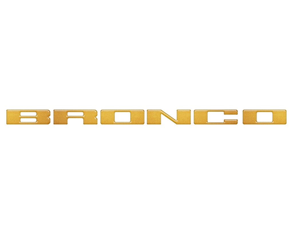 Front Grille Letter Overlays Fits 2021-2024 Ford Bronco