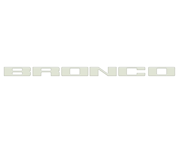 Front Grille Letter Overlays Fits 2021-2026 Ford Bronco